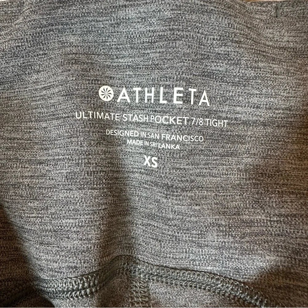 Athleta Ultimate Stash Pocket 7/8 Tights Sz‎ XS Gray